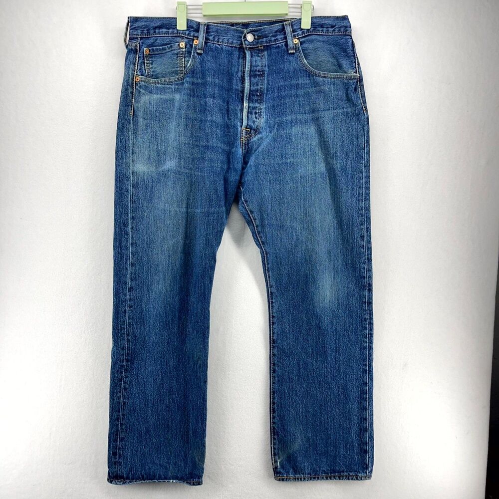 Levi Strauss & Co. 501 xx Button Front Blue Jeans Mens Size 38 x 30 - Picture 1 of 12